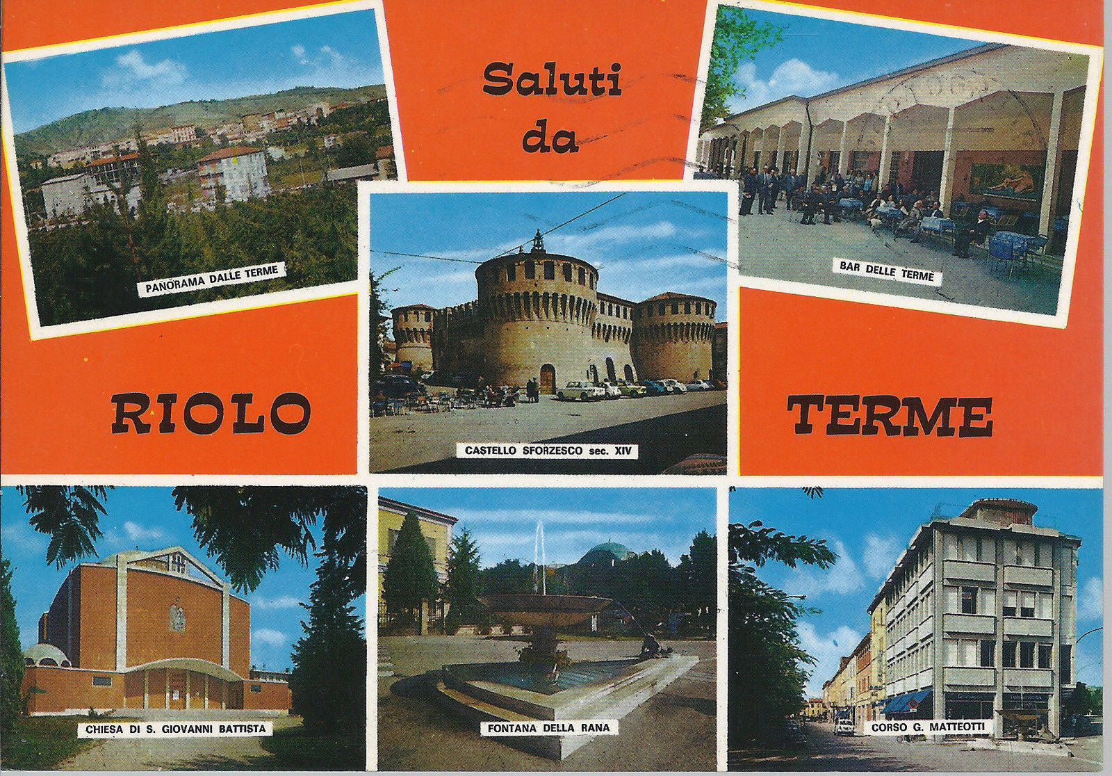 RIOLO TERME - SALUTI - 6 VEDUTINE - V1987