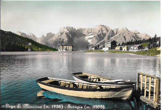LAGO DI MISURINA PANORAMA - ACQUARELLATA - NV