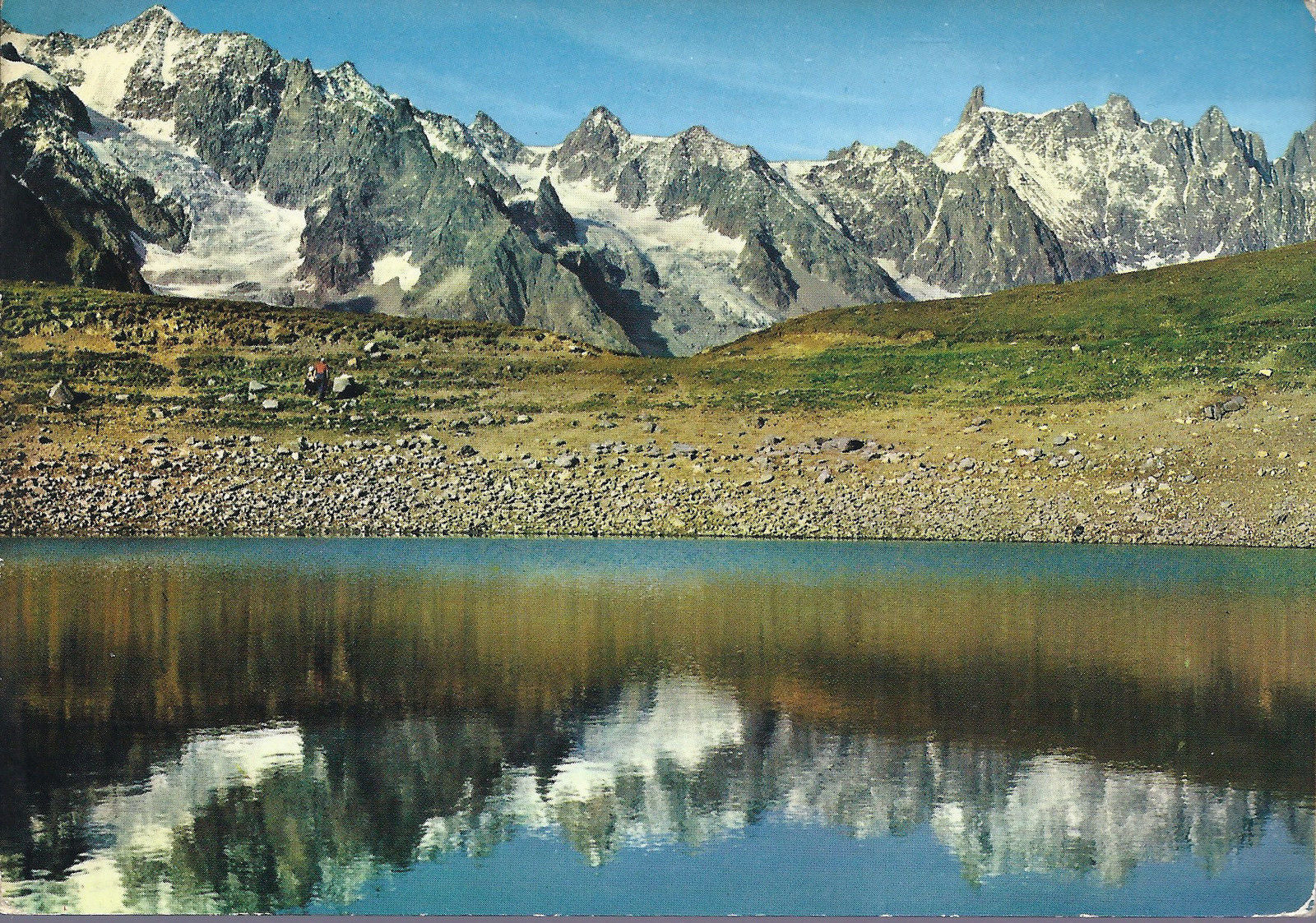 COURMAYEUR - LAGO DEL CHECROUIT E CATENA DEL M. BIANCO - V19