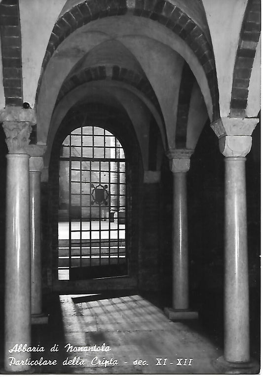 NONANTOLA - ABBAZIA - PARTICOLARE DELLA CRIPTA - NV