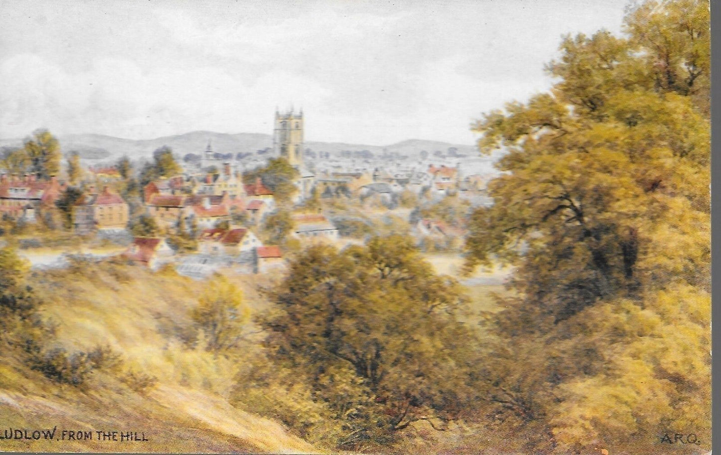 LUDLOW FROM THE HILL - PANORAMA - NV/NT