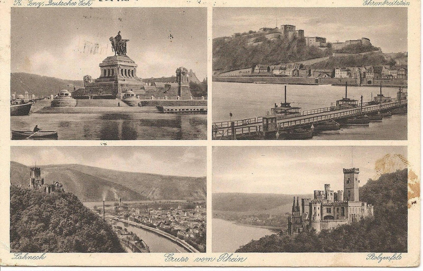 GRUSS VOM RHEIN - 4 VEDUTE/BILDER - V/1934