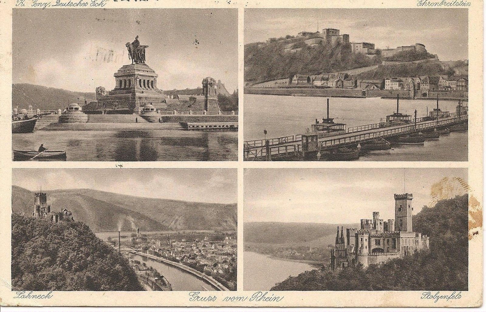GRUSS VOM RHEIN - 4 VEDUTE/BILDER - V/1934