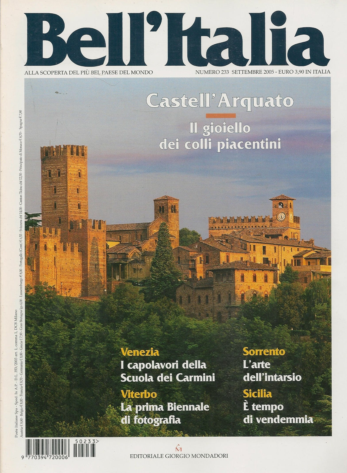 BELL'ITALIA N. 233 - SETTEMBRE 2005 - CASTELL'ARQUATO