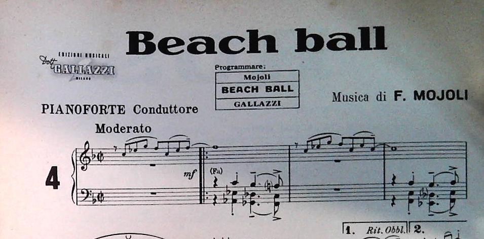 FRANCO MOJOLI - QUATTRO BRANI - SPARTITO-SHEET MUSIC