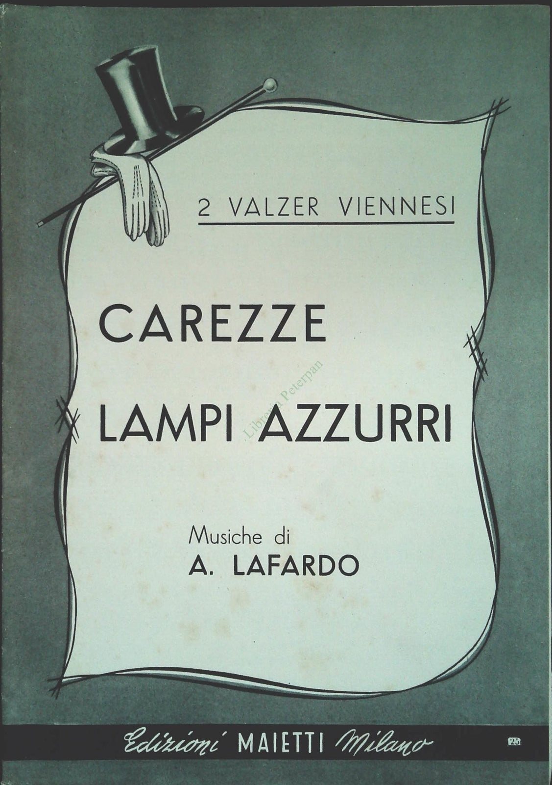 CAREZZE - LAMPI AZZURRI - valzer viennesi - SPARTITO-SHEET MUSIC
