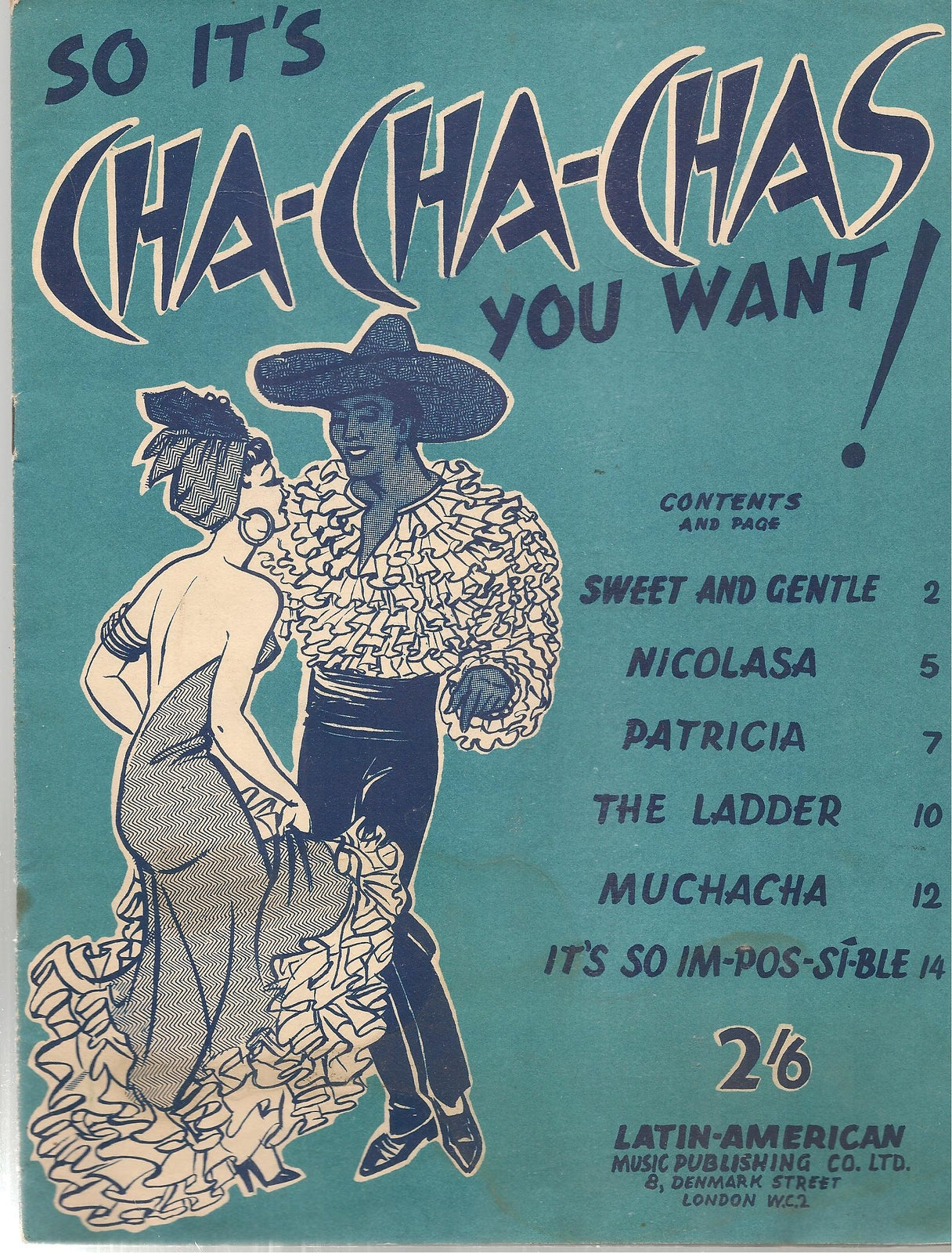 CHA-CHA-CHA - SEI BRANI - SPARTITO-SHEET MUSIC