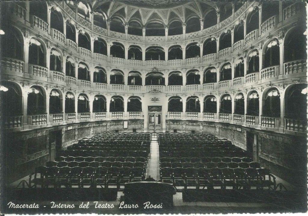 MACERATA - INTERNO TEATRO LAURO ROSSI  -NV