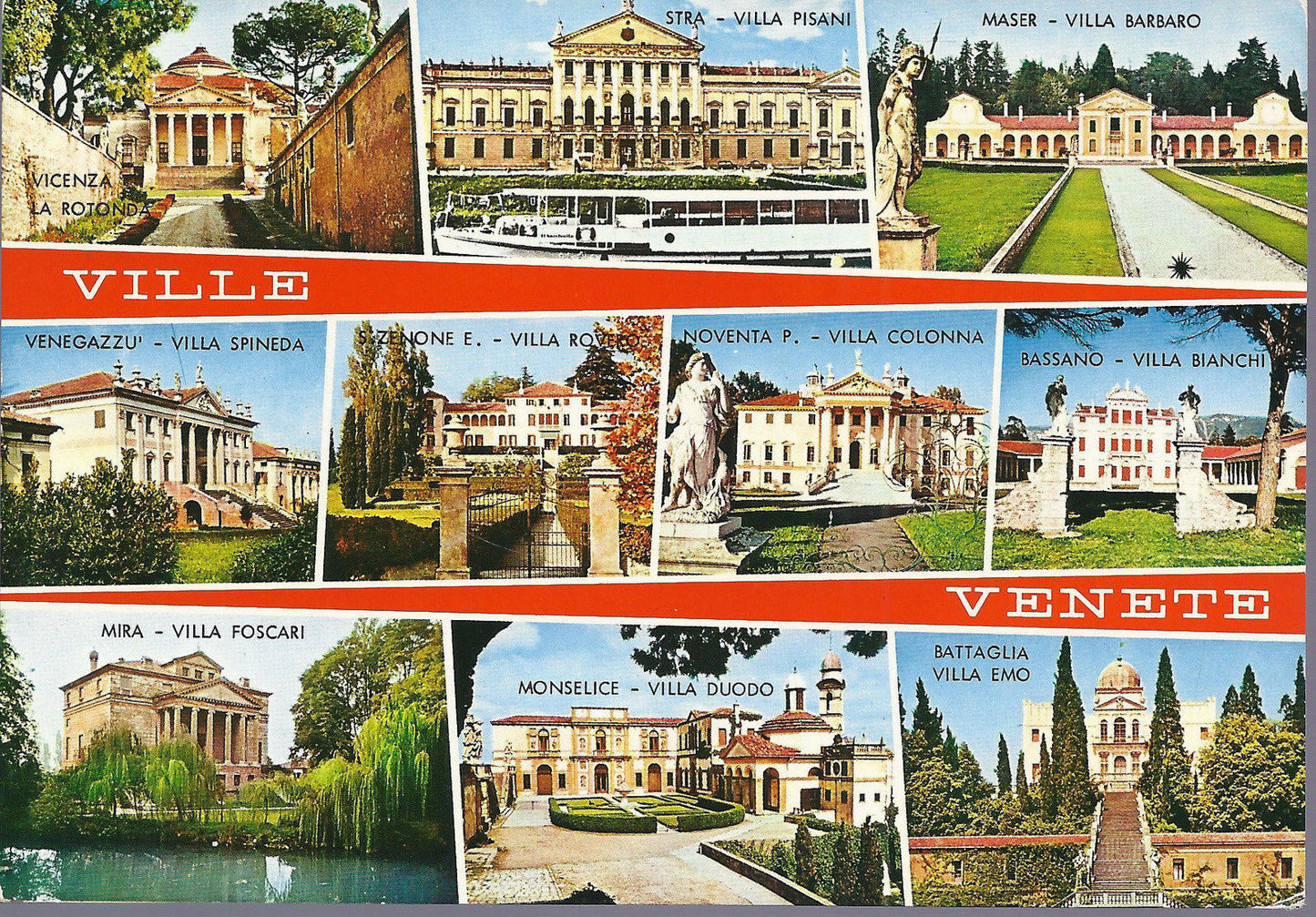 VILLE VENETE - 10 VEDUTE - V 1975 - FG