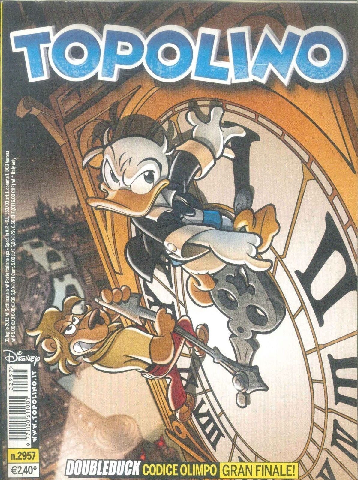 TOPOLINO N° 2957 - 31 LUGLIO 2012