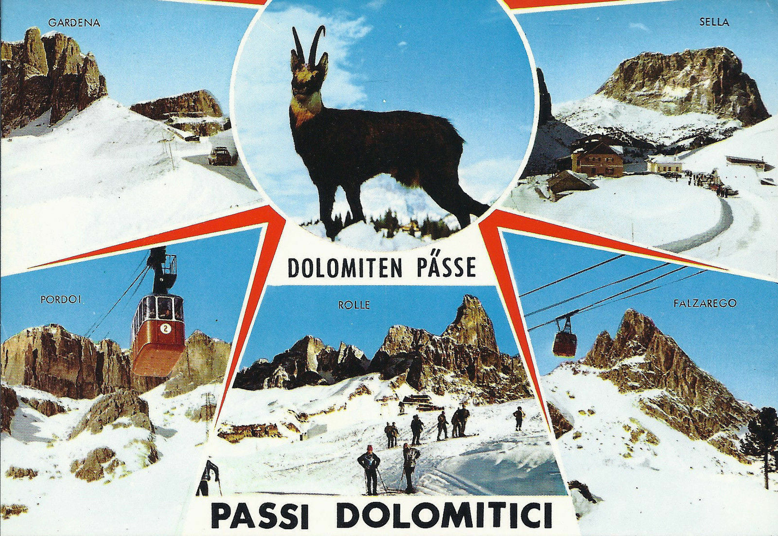 PASSI DOLOMITICI - DOLOMITEN PASSE - 5 VEDUTE - VIBSD