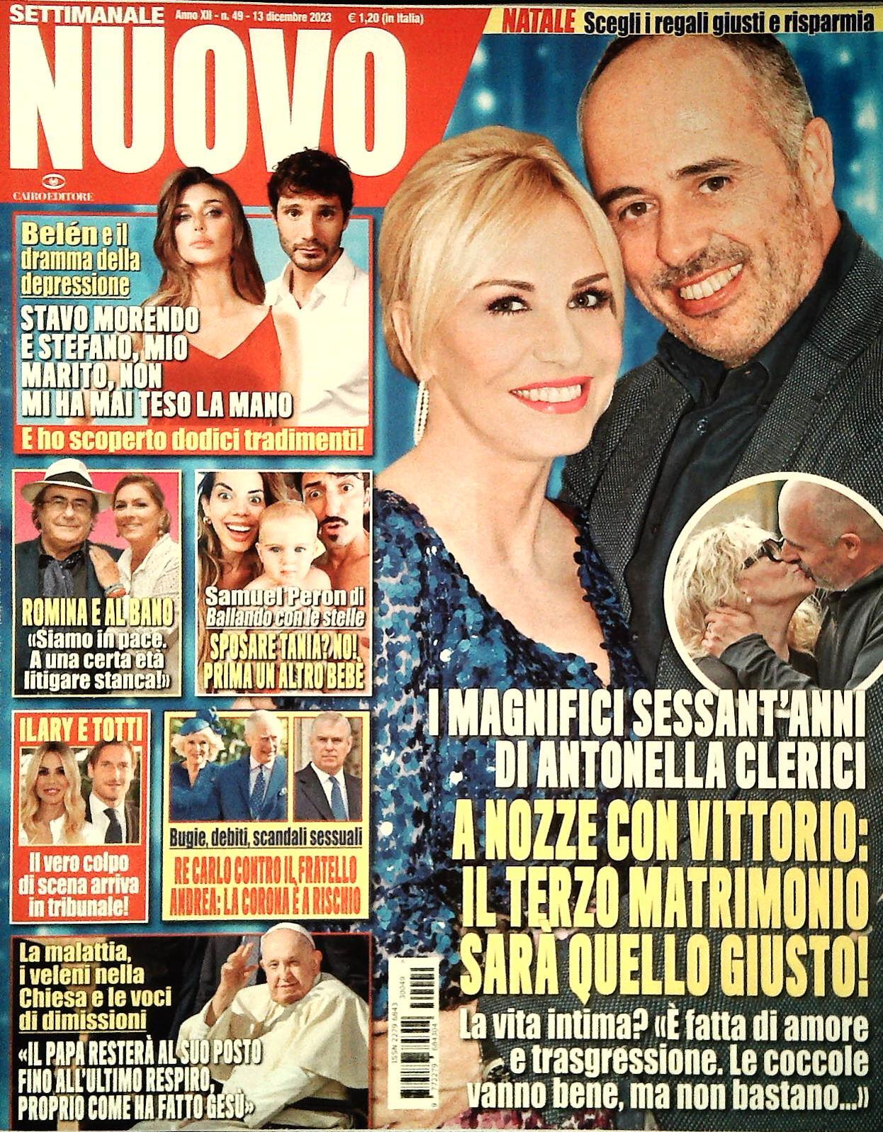 SETTIMANALE NUOVO - 13 DICEMBRE 2023 - CLERICI-BELEN-ROMINA AL BANO-SAMUEL PERON