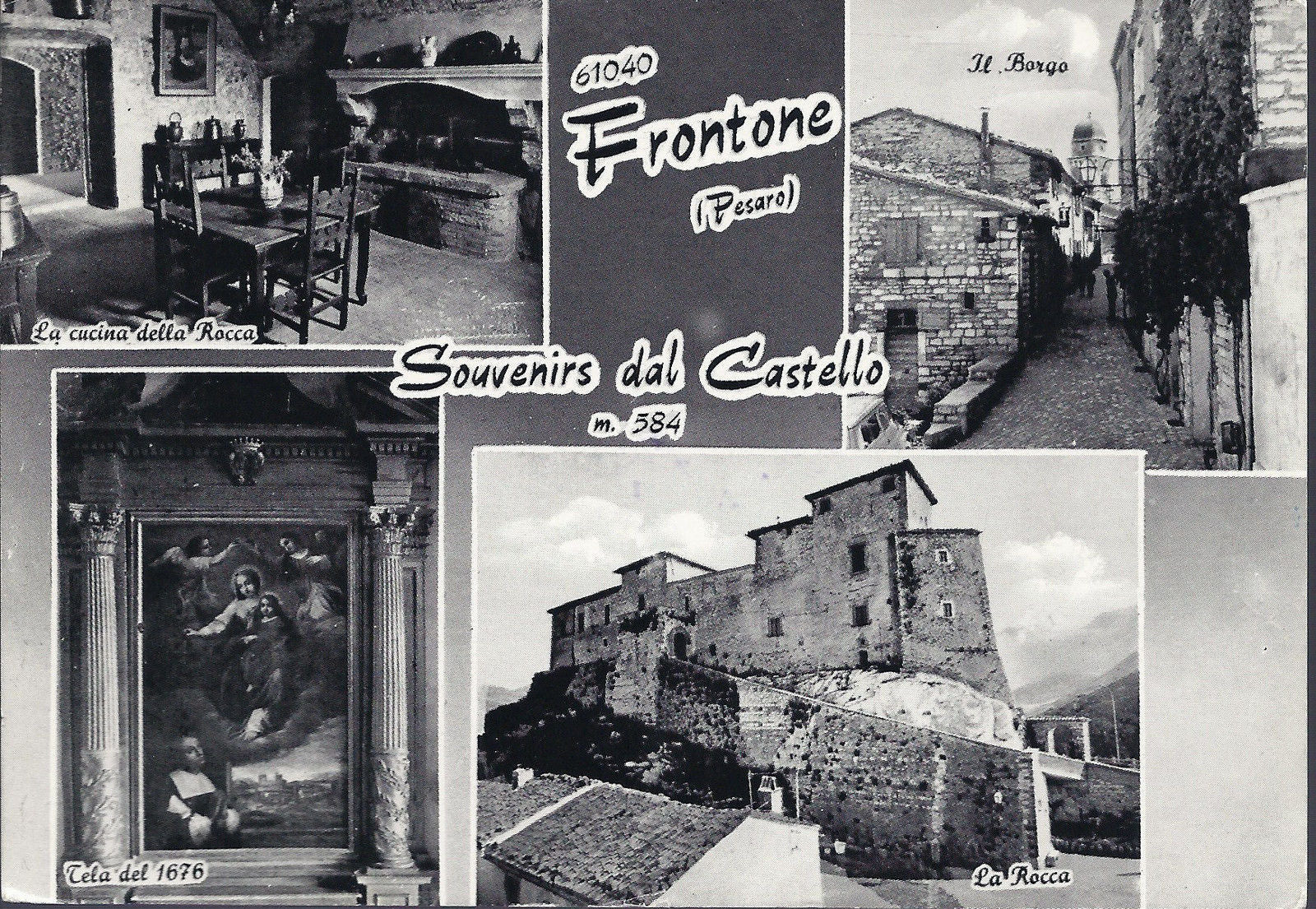 FRONTONE - SOUVENIRS DAL CASTELLO - 4 VEDUTE - V1972