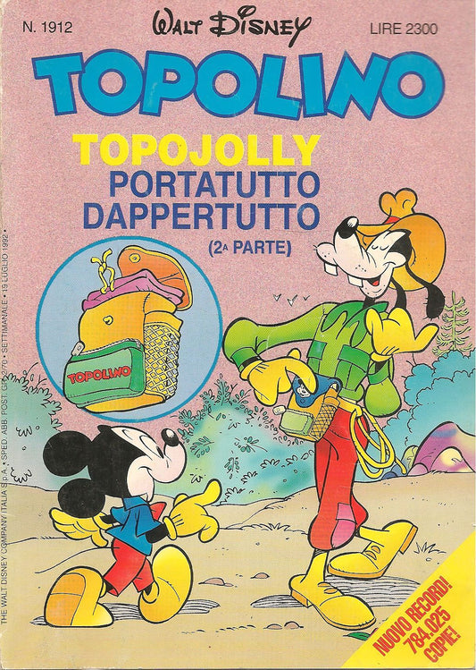 TOPOLINO N. 1912 -19 LUGLIO 1992