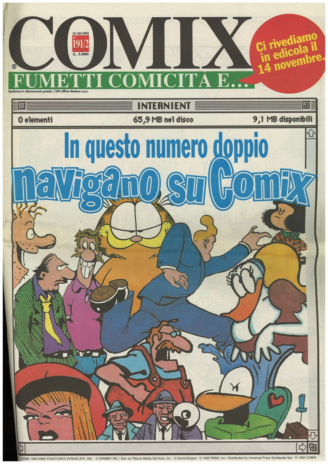 COMIX 31 OTTOBRE 1995