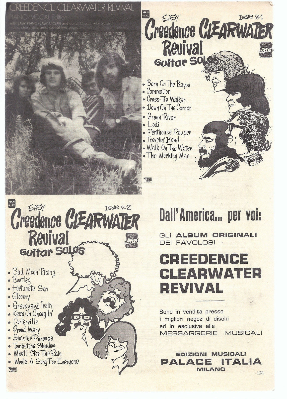 UP AROUND THE BEND e altr 2 Brani (CREEDENCE CLEARWATER REVIVAL) # SPARTITO