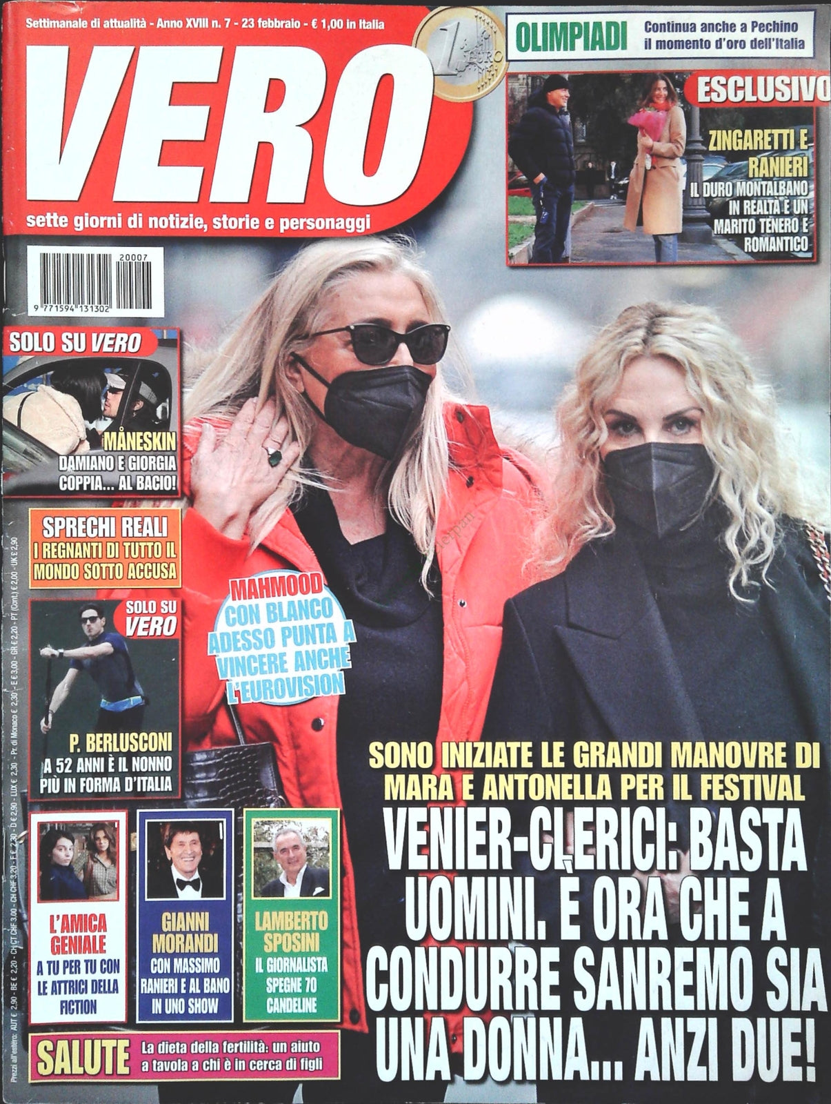 VERO 23 FEBBRAIO 2022 - VENIER CLERICI - MANESKIN  SPOSINI