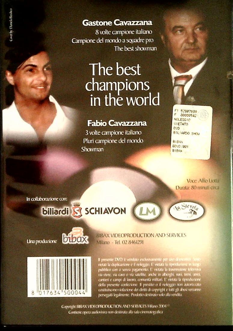 BILIARDO SHOW. COLPI SPETTACOLARI ESEGUITI DALLA COPPIA MIGLIORE AL MONDO - DVD