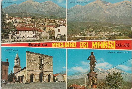 MAGLIANO DEI MARSI - QUATTRO VEDUTE - V1975
