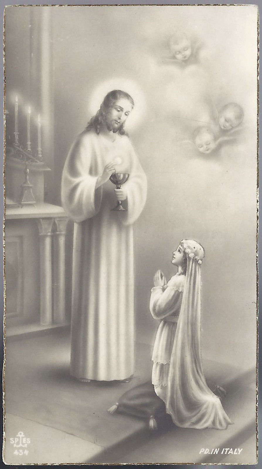 SANTINO - GESU' - PRIMA COMUNIONE - 1935 - AS011-109