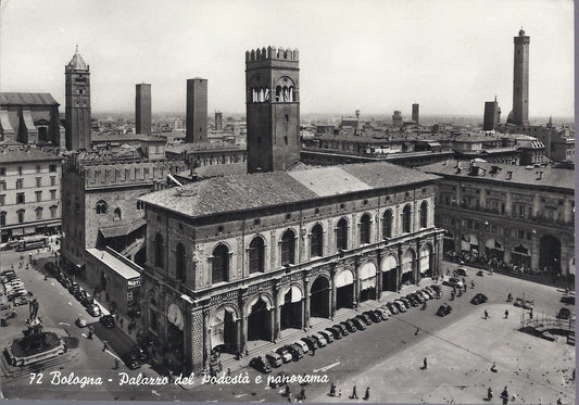 BOLOGNA - PALAZZO DEL PODESTA' E PANORAMA - NV - FG