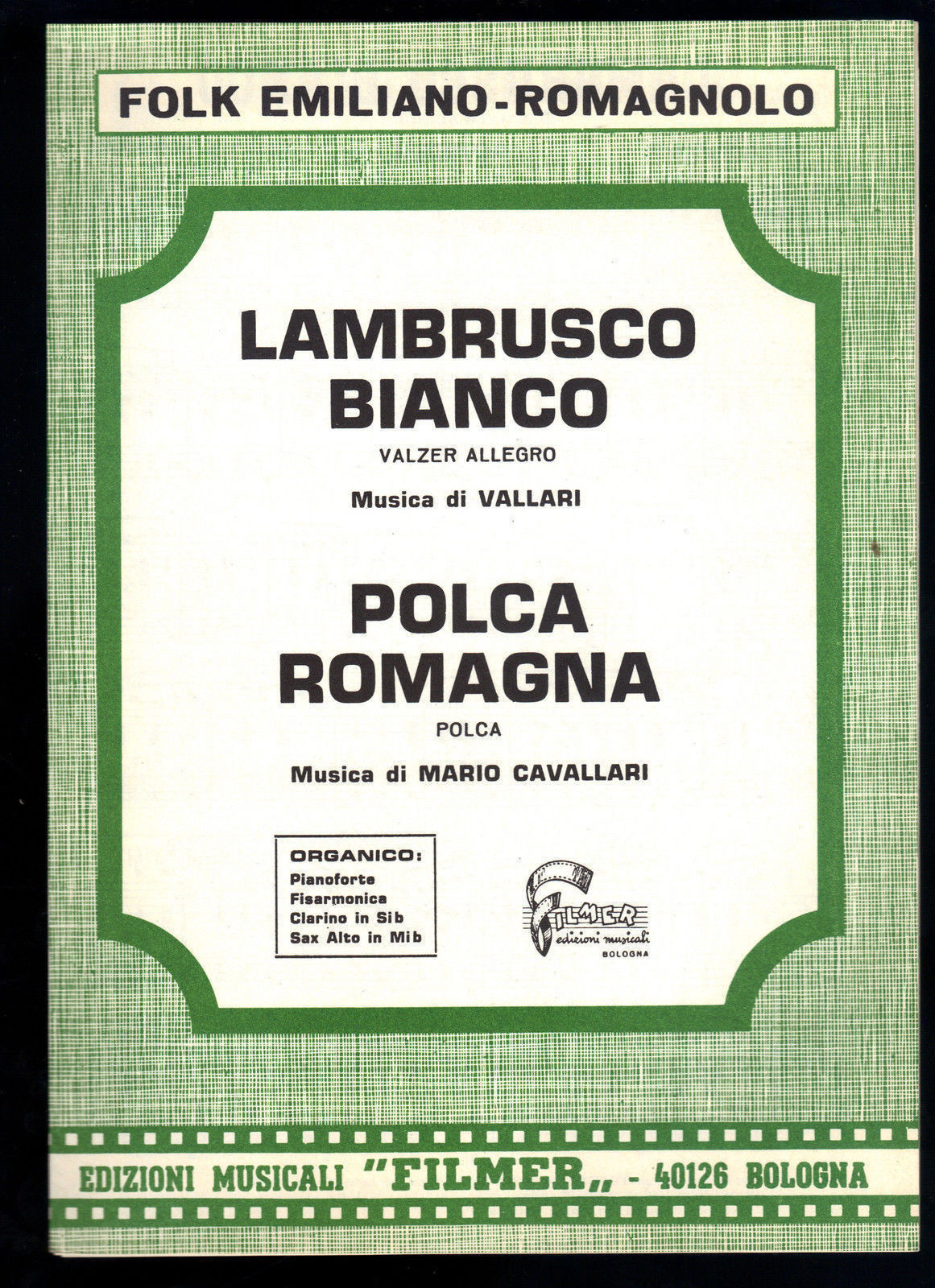 LAMBRUSCO BIANCO (Vallari) - POLCA ROMAGNA (M. Cavallari) # SPARTITO