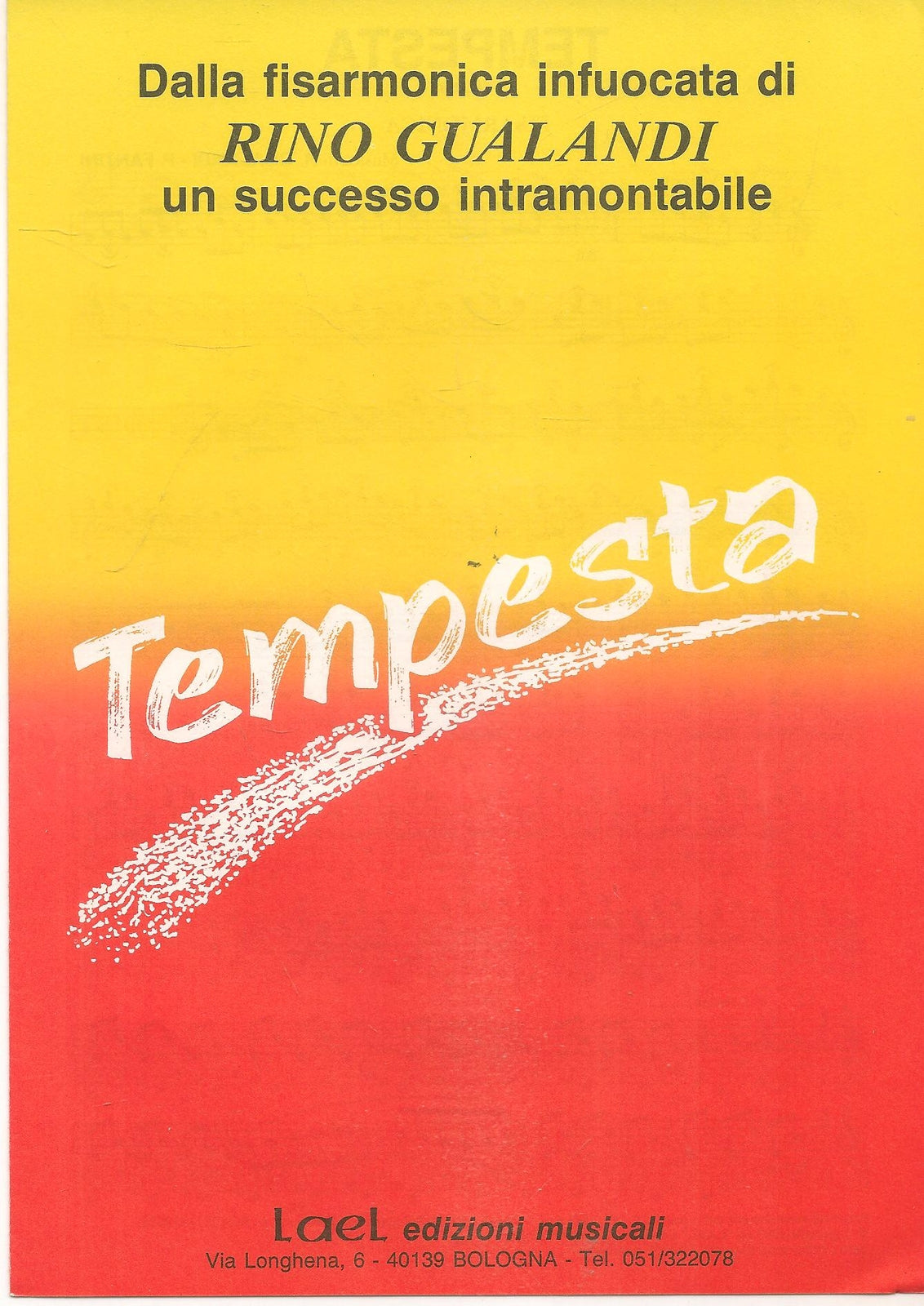 TEMPESTA - RINO GUALANDI - SPARTITO-SHEET MUSIC