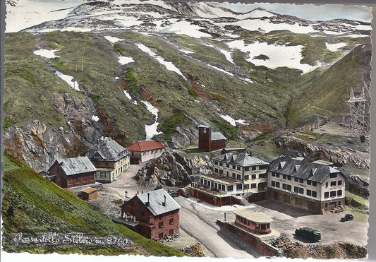 PASSO DELLO STELVIO m. 2760 - V 1953 - FG - acquerellata