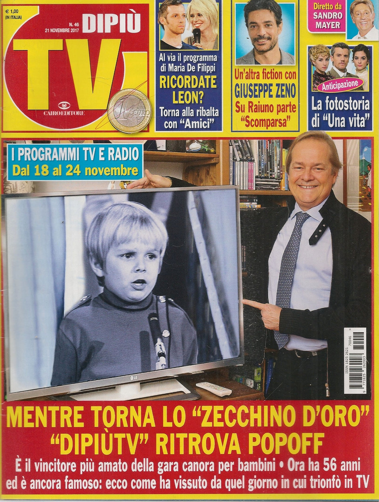 DIPIU' TV - 21 NOVEMBRE 2017  - POPOFF - GIUSEPPE ZENO