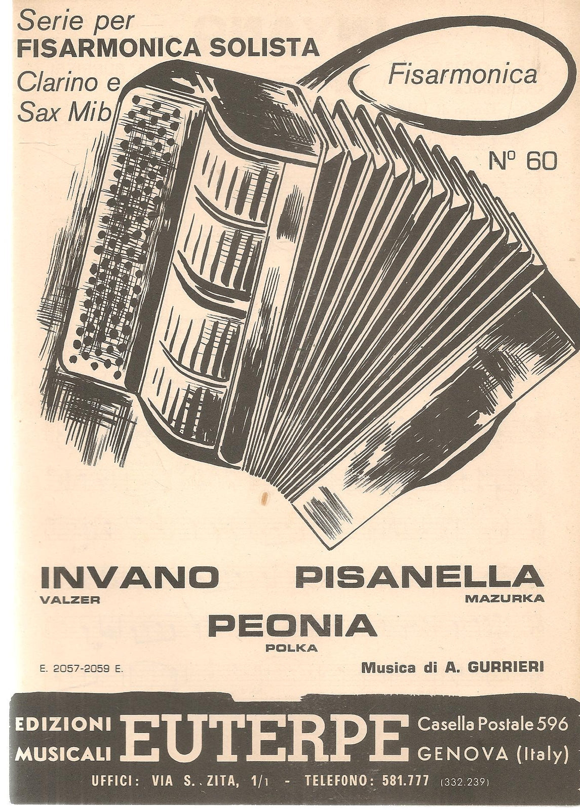 INVANO. valzer-PISANELLA.mazurka-peonia.polka- SPARTITO-SHEET MUSIC