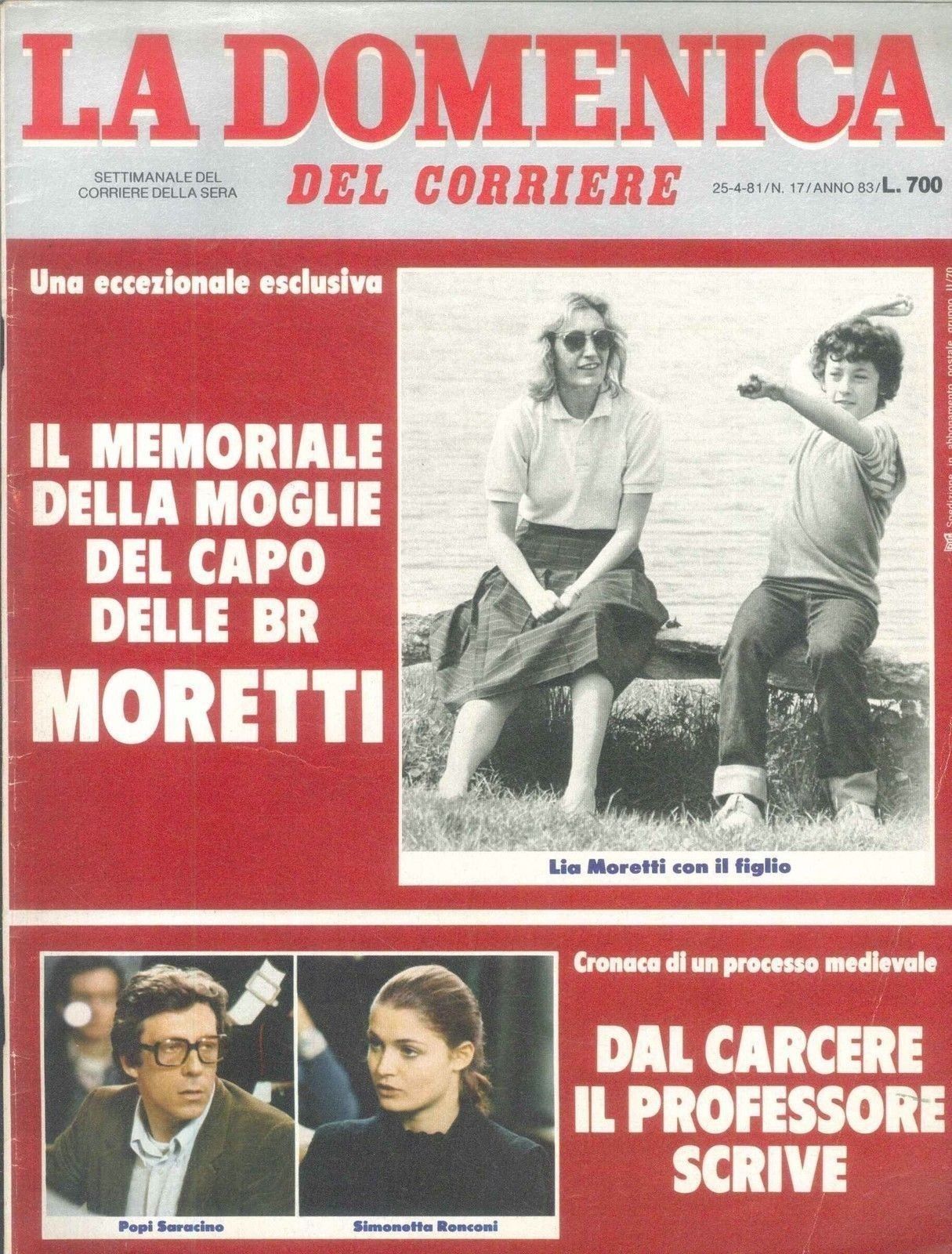 DOMENICA DEL CORRIERE N 17 - 25 APRILE 1981