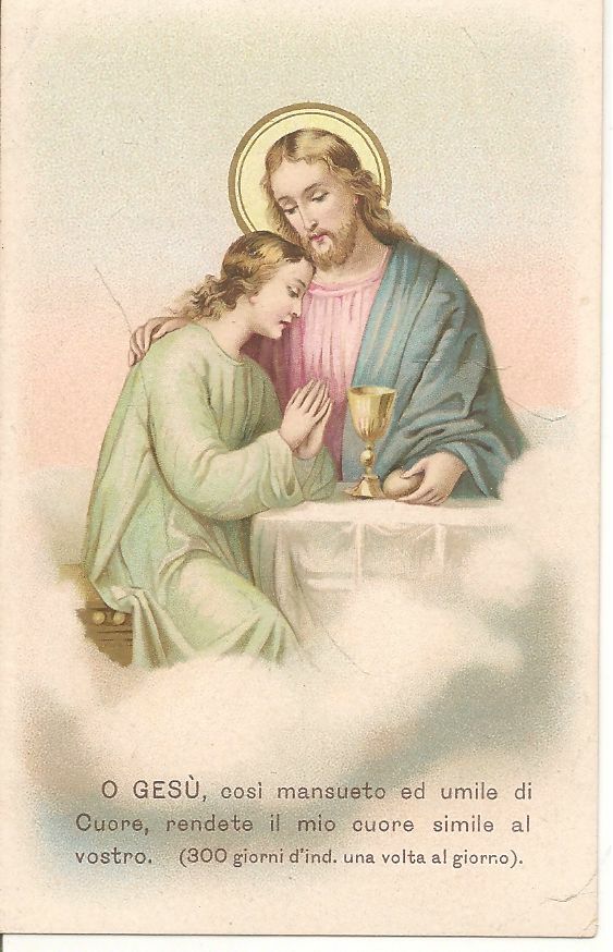 GESU' - GIACULATORIA INDULGENZIATA 300 GIORNI UN VOLTA AL GIORNO - HOLY CARD