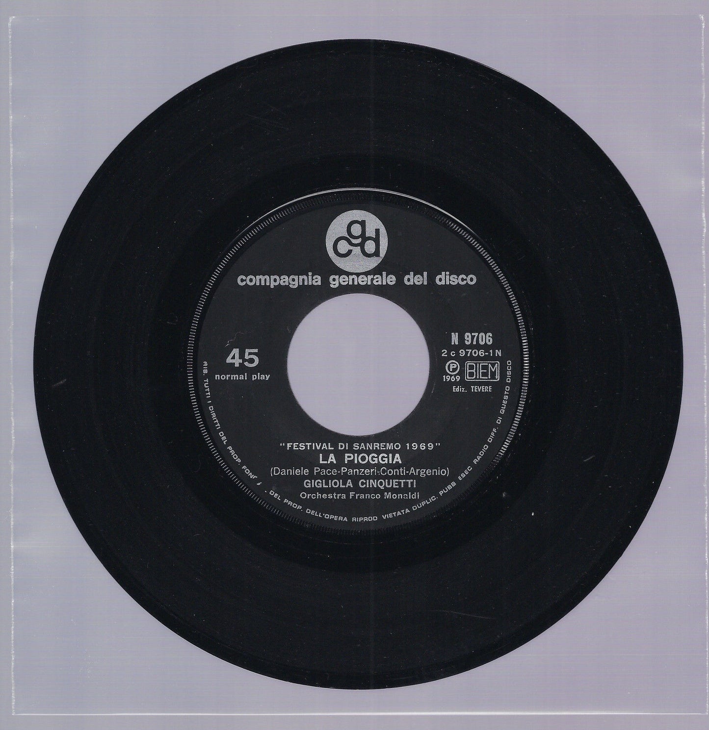 LA PIOGGIA - ZERO IN AMORE == GIGLIOLA CINQUETTI