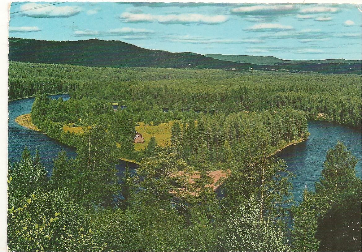 DALARNA - SWEDEN - UTSIKT OVER OSTERDALALVEN FRAN DIGERBERGET - 1981