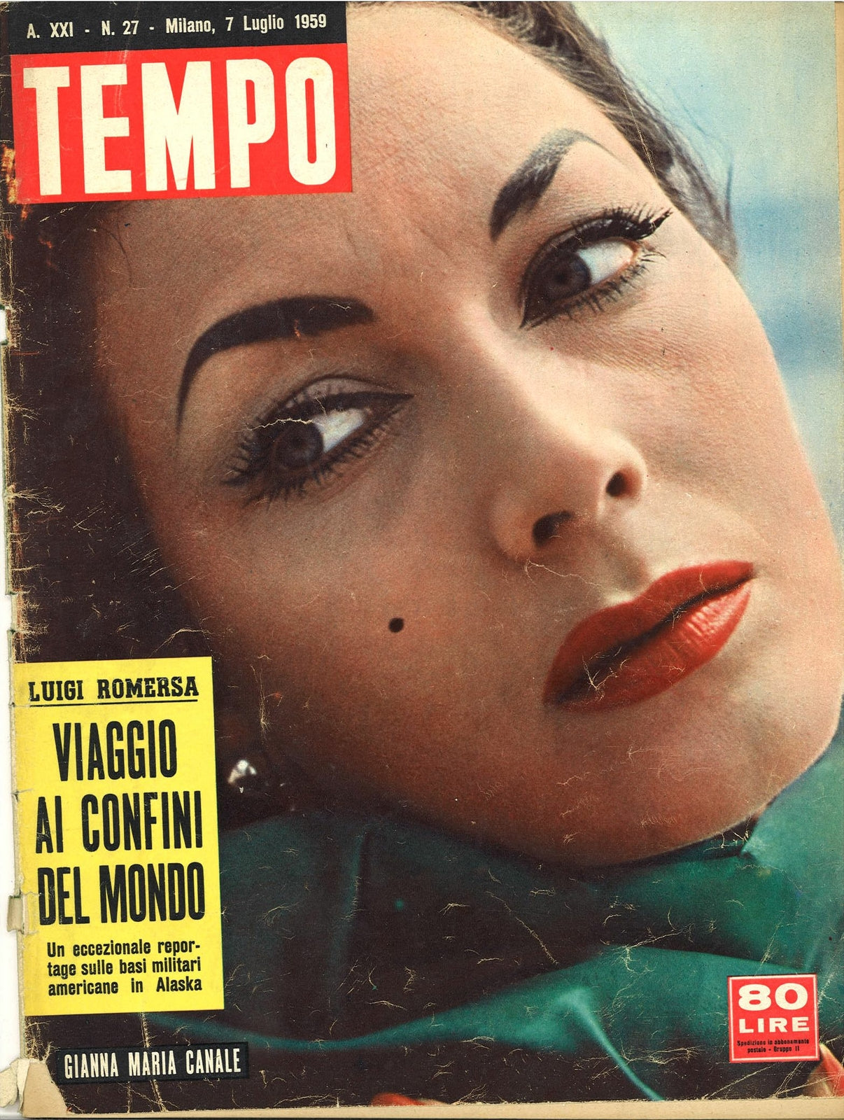 TEMPO 7 LUGLIO 1959 - LUIGI ROMERSA BASI MILITARE AMERICANE ALASCKA