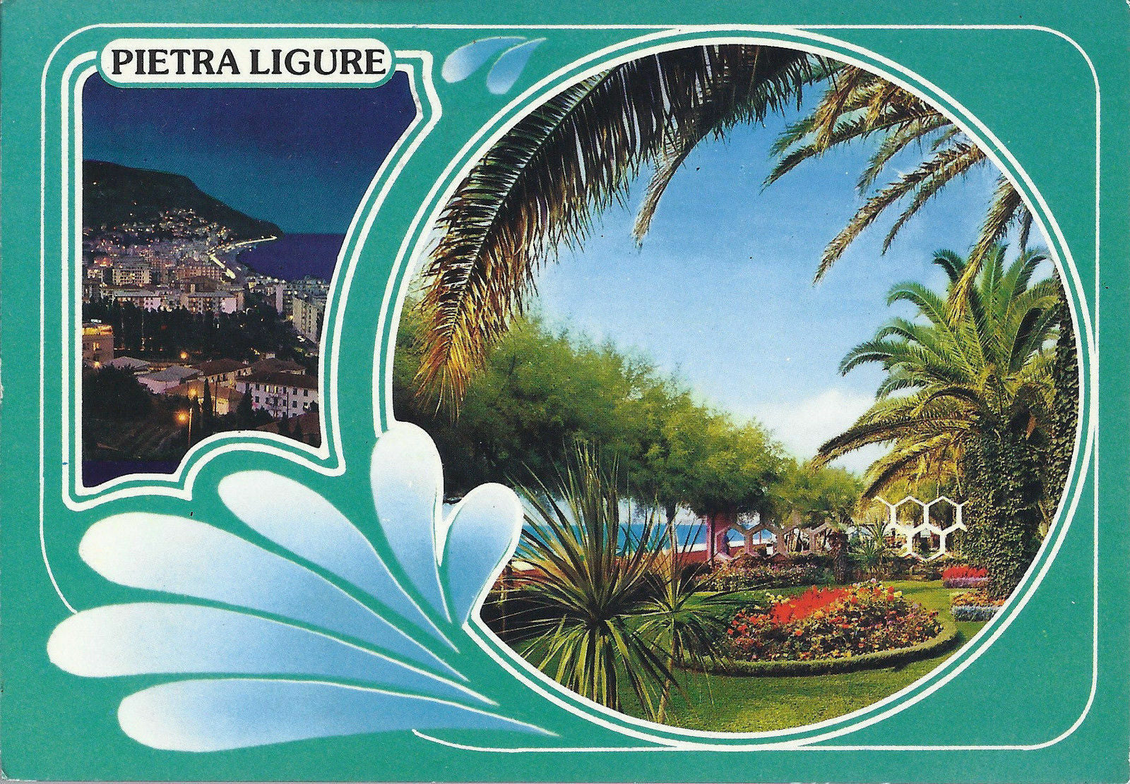 PIETRA LIGURE - GIARDINI PUBBLICI E MARE - V1989