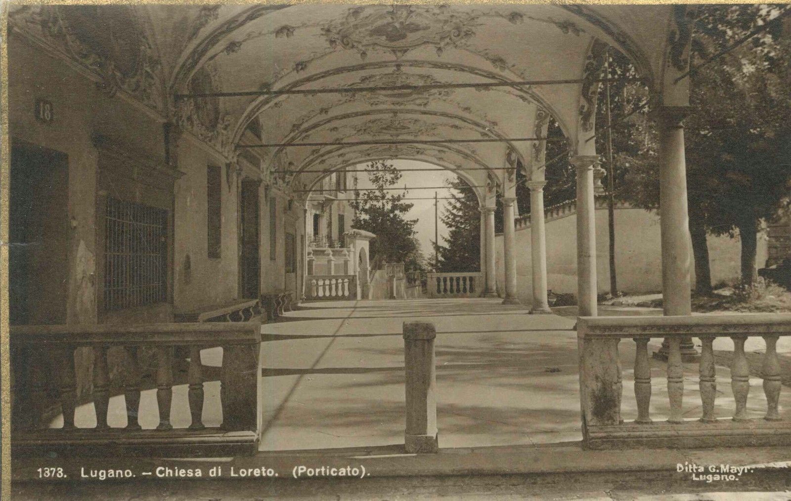 LUGANO - CHIESA DI LORETO - PORTICATO - NV