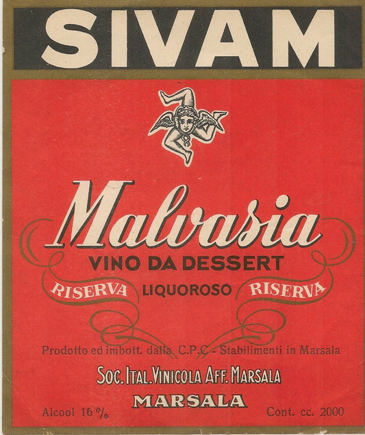 MALVASIA - SIVAM - ETICHETTA VINO