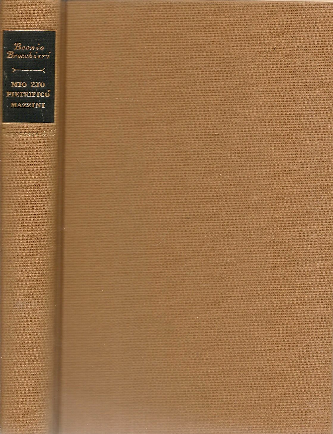 MIO ZIO PIETRIFICO' MAZZINI - VITTORIO BEONIO-BROCCHIERI
