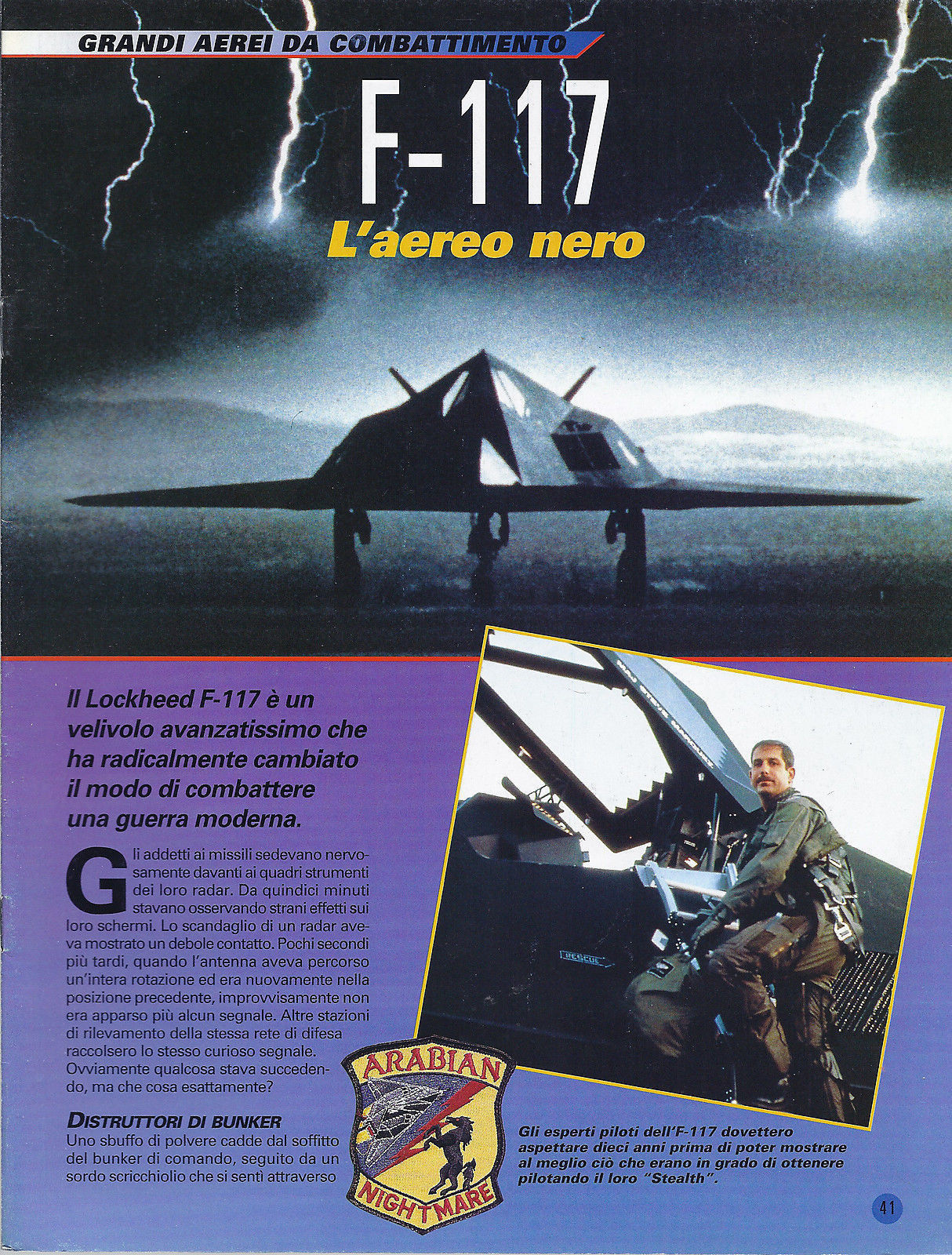 F-117 - GRANDI AEREI DA COMBATTIMENTO