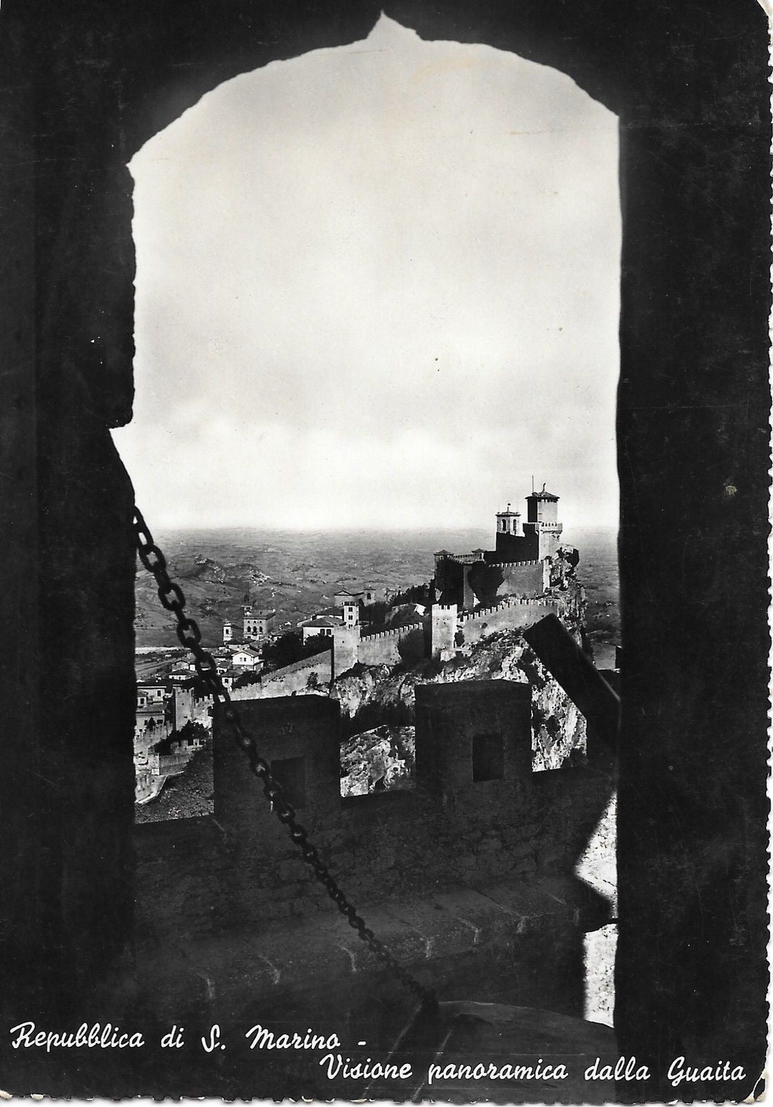 REPUBBLICA DI SAN MARINO - VISONE PANORAMICA DALLA GUAITA - 