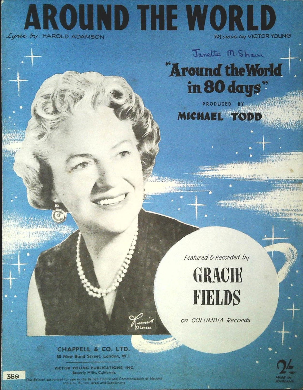 AROUND THE WORLD - SPARTITO-SHEET MUSIC