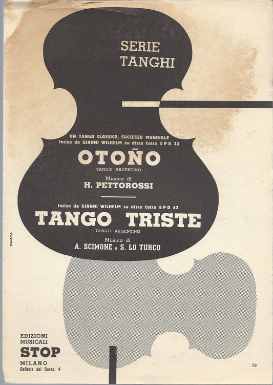 OTONO (H. Pettorossi) - TANGO TRISTE (A. Scimone, S. Lo Turco) # SPARTITO