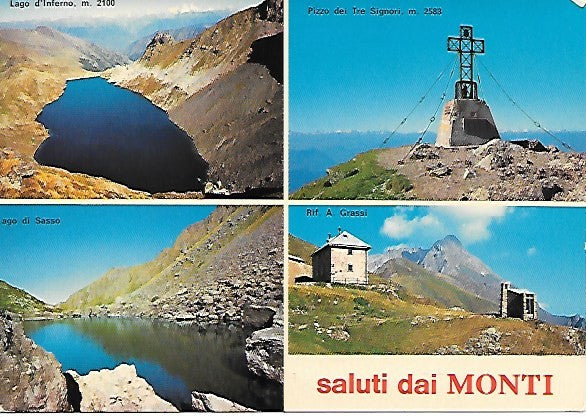 SALUTI DAI MONTI - LOMBARDIA - 4 IMMAGINI - NV