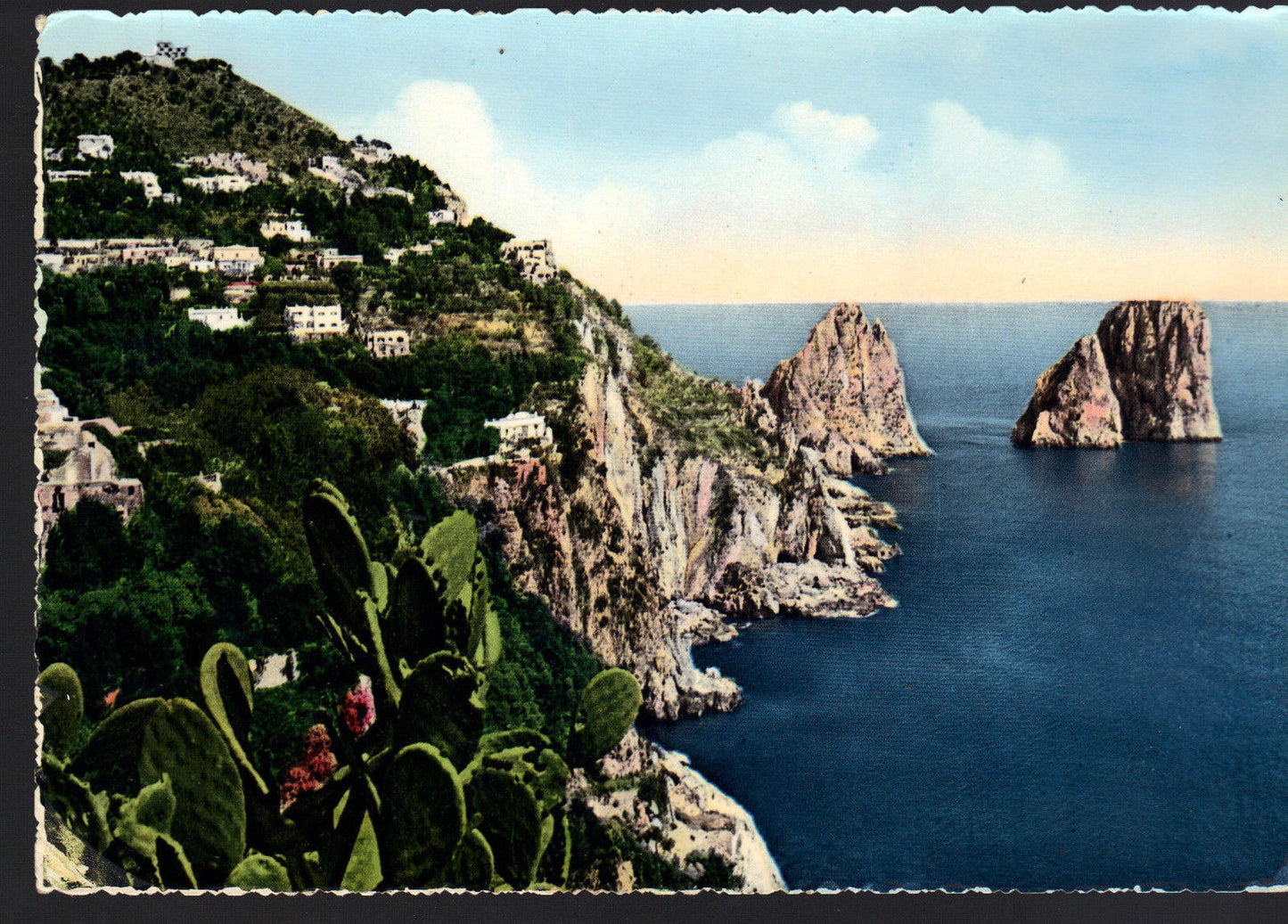 CAPRI - I FARAGLIONI - V1955 - ACQUERELLATA