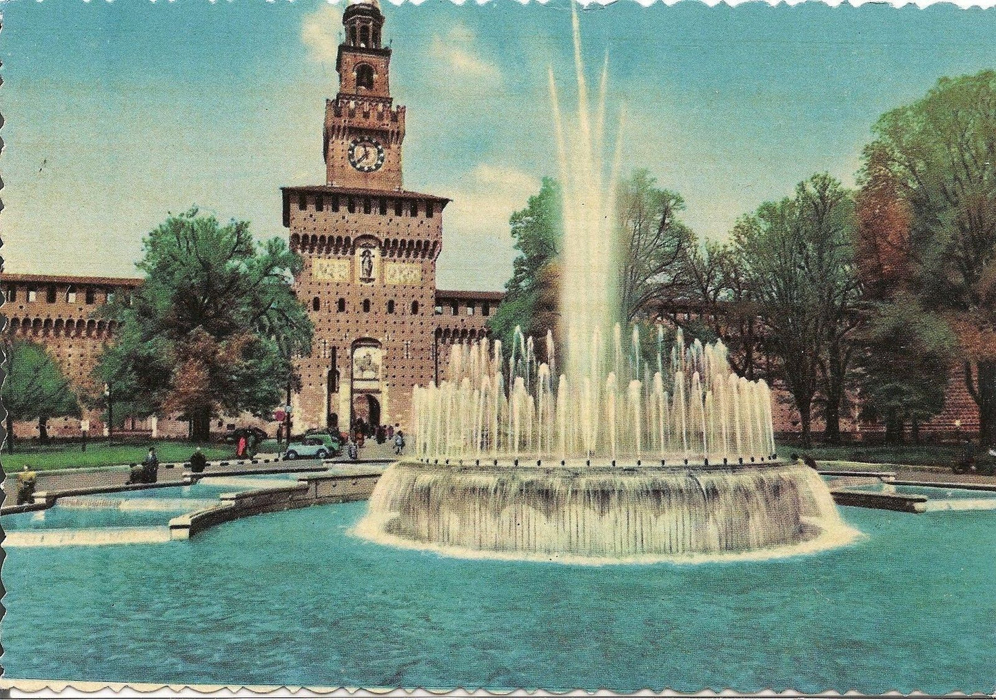 MILANO - CASTELLO SFORZESCO - ACQUARELLATA - NV