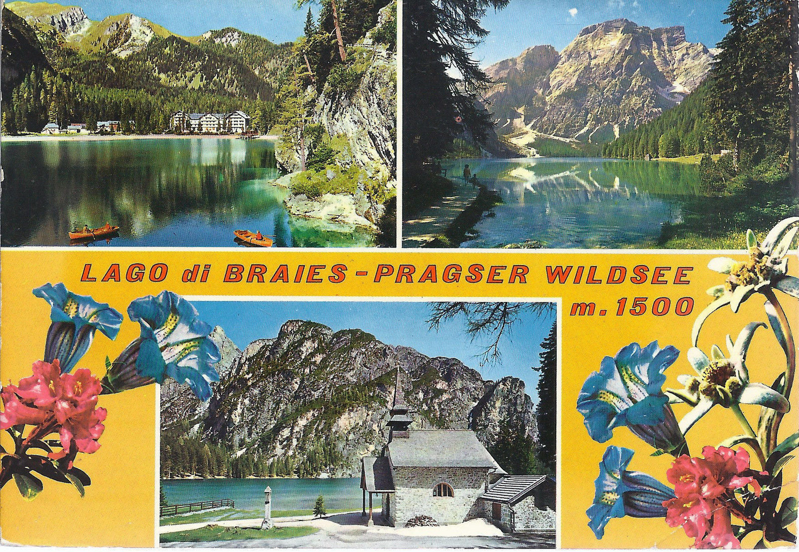 LAGO DI BRAIES  PRAGSER WILDSEE - 3 VEDUTE - V 1979 - FG