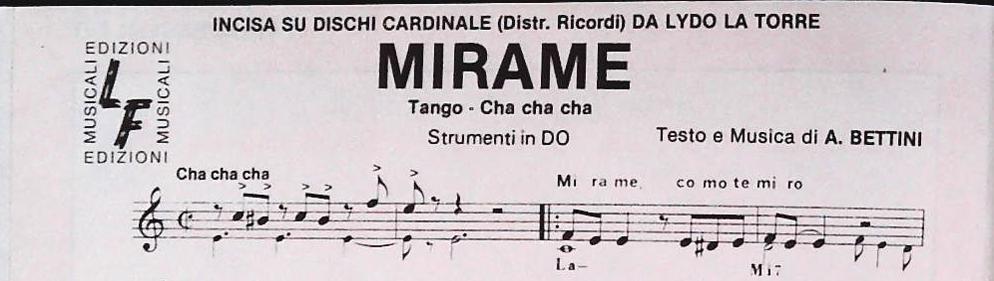 TEMA DI SABRINA-MIRAME-PROFUMO DI FIENO - SPARTITO-SHEET MUSIC