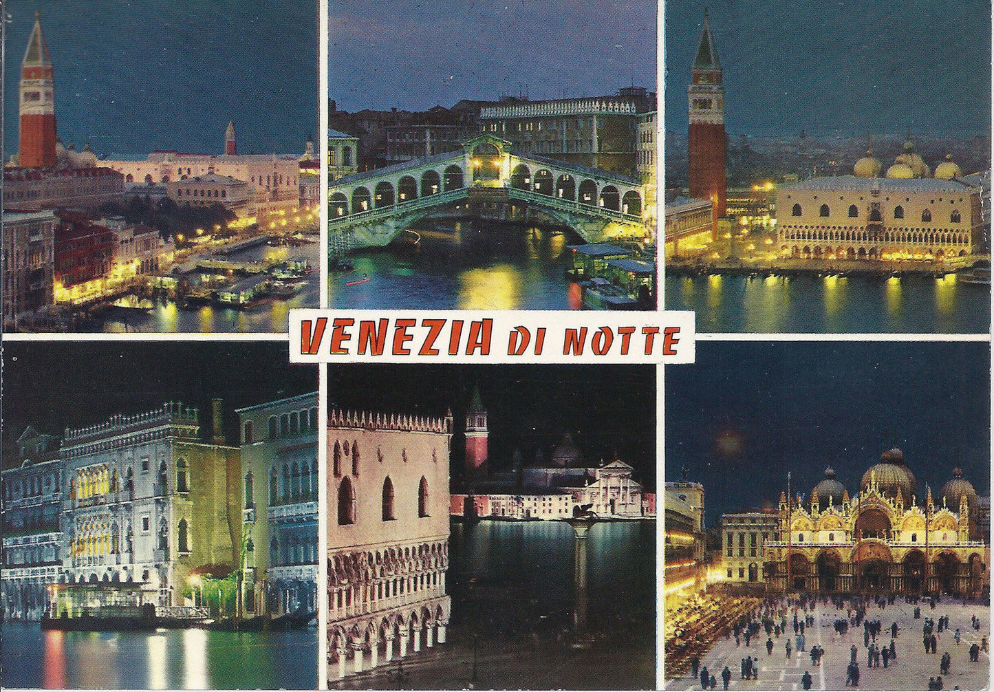 VENEZIA - DI NOTTE - 6 VEDUTINE - V1984
