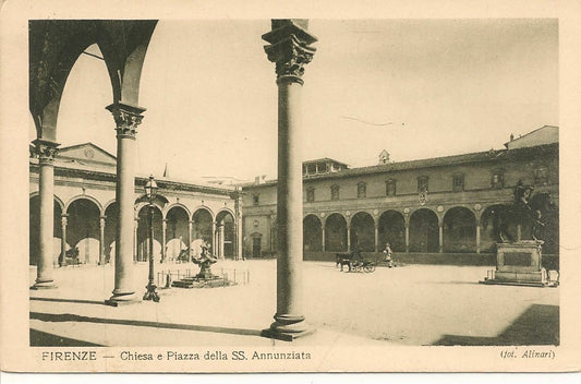 FIRENZE - CHIESA E PIAZZ DELLA SS. ANNUNZIATA - NV
